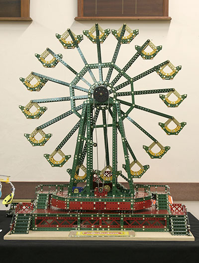 Meccano model of a Ferris Wheel