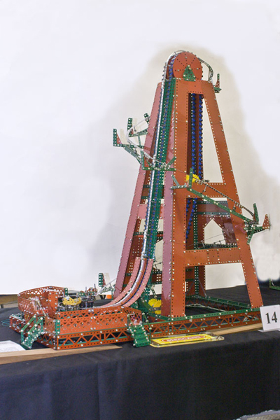 Meccano model of Disneyland Matterhorn Ride